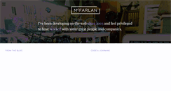 Desktop Screenshot of mcfarlan.ca